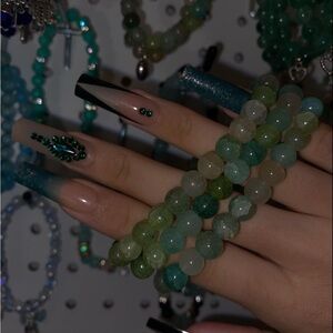 Green Beaded Bracelets